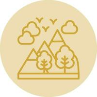 Alps Vector Icon Design