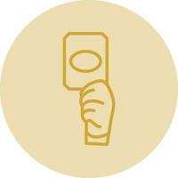 Yellow card Vector Icon Design