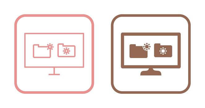 Unique Corrupted Data Vector Icon