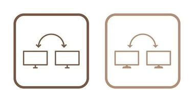 icono de vector de sistemas conectados únicos