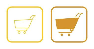 Unique Shopping Cart Vector Icon