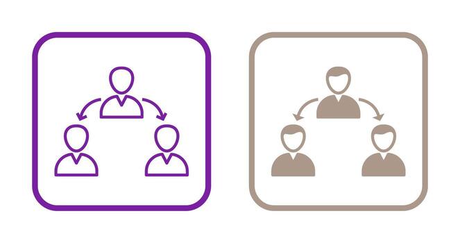 icono de vector de usuarios conectados únicos