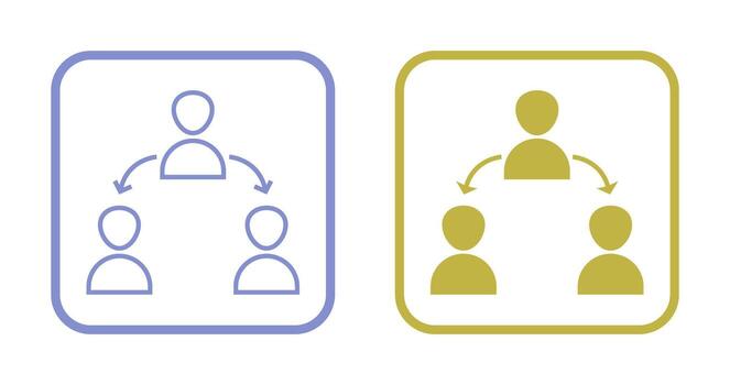 icono de vector de usuarios conectados únicos