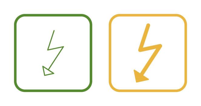 Unique Flash Vector Icon