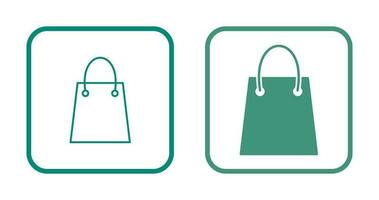 Unique Shopping Bag Vector Icon