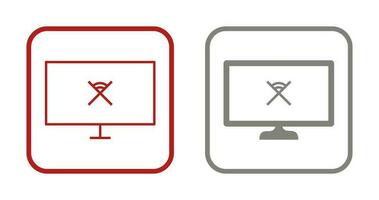 Unique Disconnected Network Vector Icon