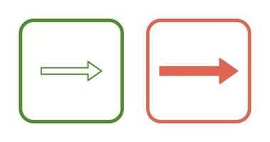 Unique Right Arrow Vector Icon