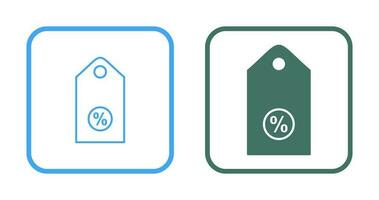 Unique Discount Tag II Vector Icon