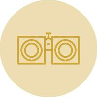 Binoculars Vector Icon Design