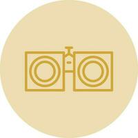 Binoculars Vector Icon Design