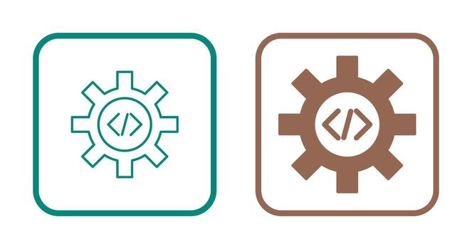 icono de vector de optimización de código único