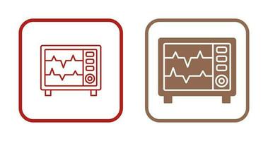 icono de vector de monitor de frecuencia cardíaca