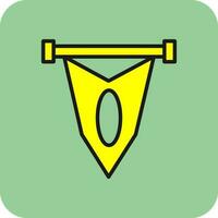 Pennant Vector Icon Design