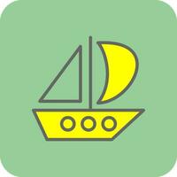 Catamaran Vector Icon Design