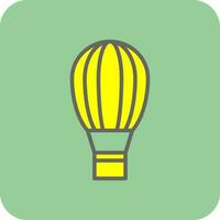 Hot air balloon Vector Icon Design