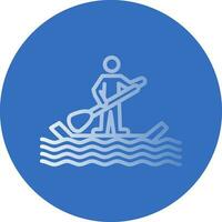 Paddle surf Vector Icon Design