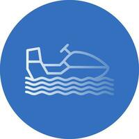 Snowmobile Vector Icon Design