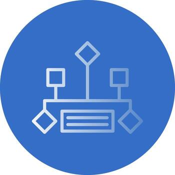 Hierarchical structure Vector Icon Design