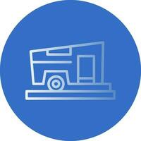 Campervan Vector Icon Design