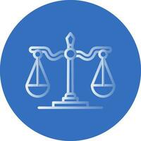 Justice scale Vector Icon Design