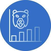 Bear market Vector Icon Design