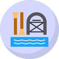 Rafting Vector Icon Design