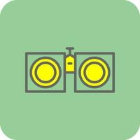 Binoculars Vector Icon Design