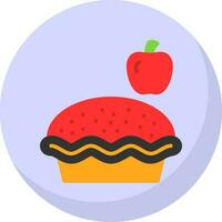 manzana tarta vector icono diseño