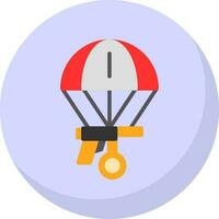 Skydiving Vector Icon Design