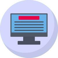 Monitoring Vector Icon Design