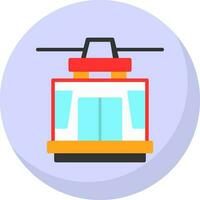 Cable car Vector Icon Design