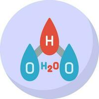 H2O vector icono diseño