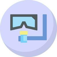 Snorkeling Vector Icon Design