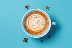 beautiful cappuccino cup, photo