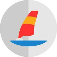 diseño de icono de vector de windsurf