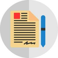 Contract Vector Icon Design