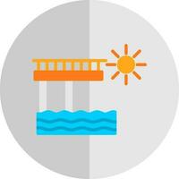 diseño de icono de vector de muelle