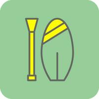 Paddle board Vector Icon Design