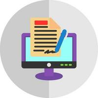 Digital signature Vector Icon Design