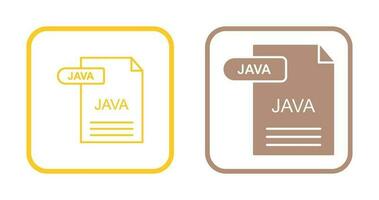 icono de vector de java