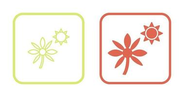 Flower in sunlight Vector Icon