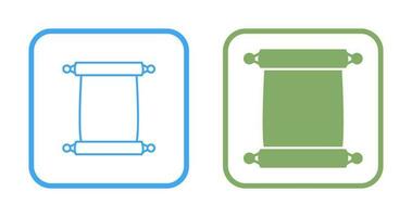 Scroll of Paper Vector Icon