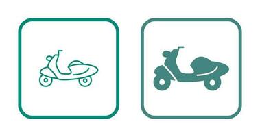 icono de vector de scooter