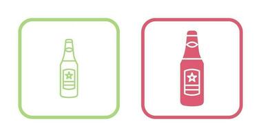 Beer Bottle Vector Icon