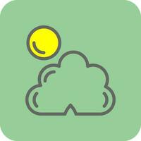 Dark cloud cover Vector Icon Design