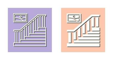 icono de vector de escalera