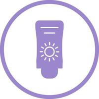 Sun Cream Vector Icon