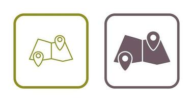 Folded Map Vector Icon