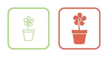 Flower Pot Vector Icon