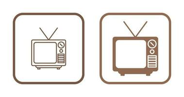 icono de vector de transmisión de televisión